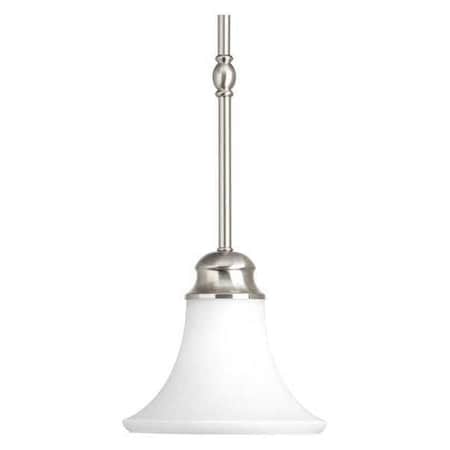 Progress Lighting Applause 1-Light mini-Pendant, 100 W, Brushed Nickel P5010-09