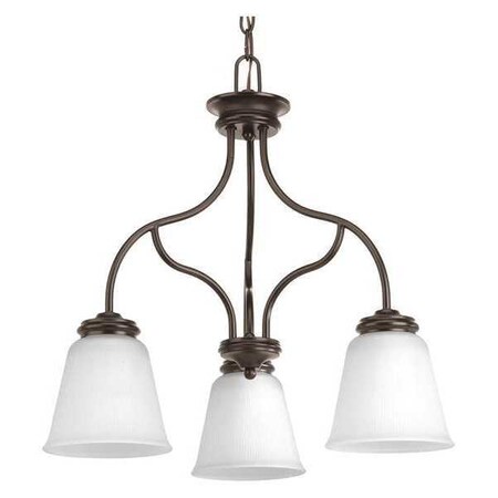 Progress Lighting Keats 3-Light Chandelier, 100 W, Antique Bronze P4749-20