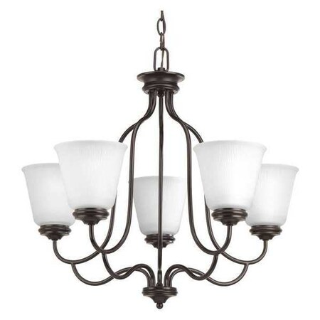 Progress Lighting Keats 5-Light Chandelier, 100 W, Antique Bronze P4750-20