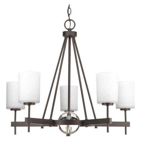 Progress Lighting Compass 5-Light Linear Chandelier, 100 W, Antique Bronze P4706-20