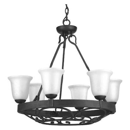 Progress Lighting Enclave 6-Light Chandelier, 100 W, Gilded Iron P4730-71