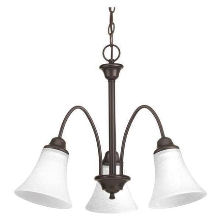 Progress Lighting Tally 3-Light Chandelier, 100 W, Antique Bronze P4740-20