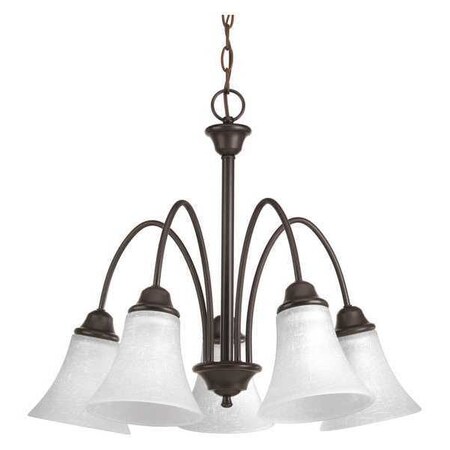 Progress Lighting Tally 5-Light Chandelier, 100 W, Antique Bronze P4741-20