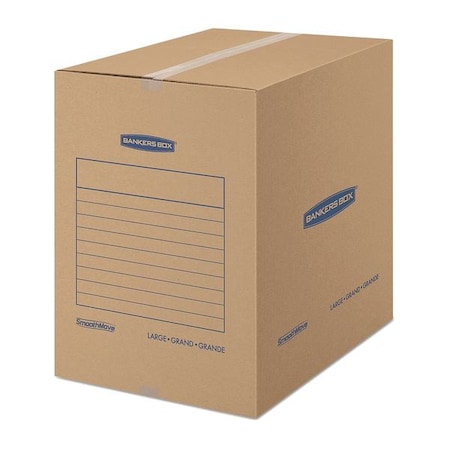 Bankers Box 18 in x 18 in x 24 in Moving Box, Kraft, Corrugated Fiberboard, 32 ECT, 15 PK 7714001