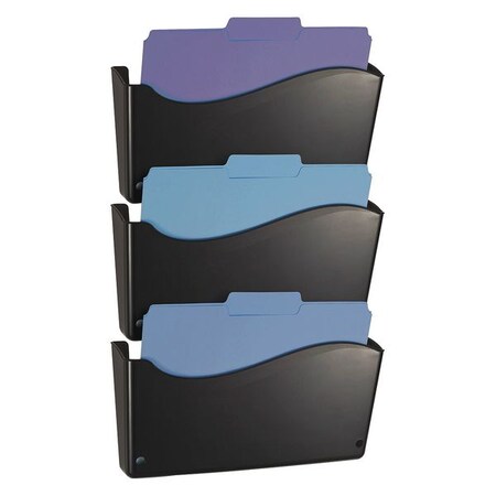 Officemate Series Wall File System, Black, PK3 OIC22382