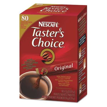 Nescafe Instant-Coffee Sticks, Orig, 0.06oz., PK80 00028000157821