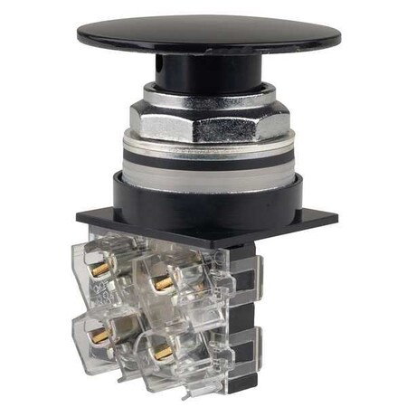 Ge Non-Illum Push Button Operator, Black 104PBM00B6