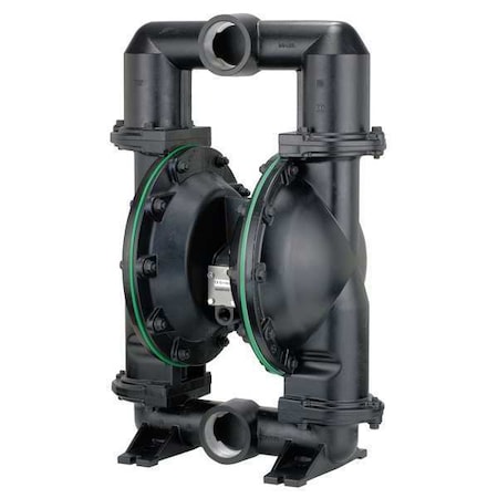 Aro Double Diaphragm Pump, Aluminum, Air Operated, Buna-N, 237 gpm GPM 180 Degrees F 666300-G22-C