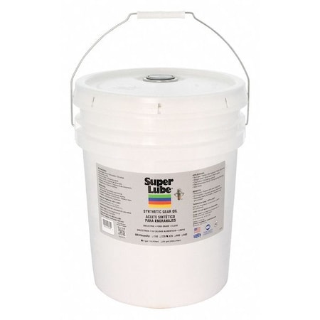 Super Lube 5 gal. Gear Oil Pail, 320 ISO Viscosity, 90 SAE, Translucent Clear 54305