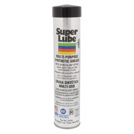 SUPER LUBE 3 oz Multipurpose Grease Cartridge Translucent White 21036