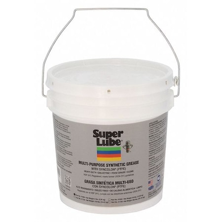 SUPER LUBE 5 lb Multipurpose Grease Pail Translucent White 41050