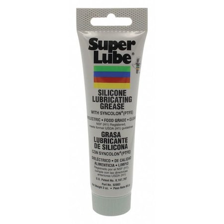 SUPER LUBE 3 oz Multipurpose Grease Tube Translucent White 92003