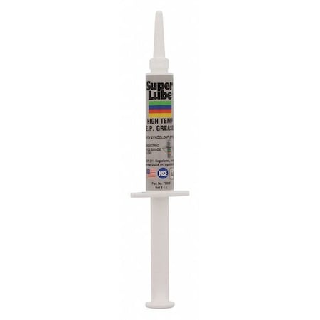 Super Lube 6 cc Translucent White High Temperature EP Grease Syringe 70006