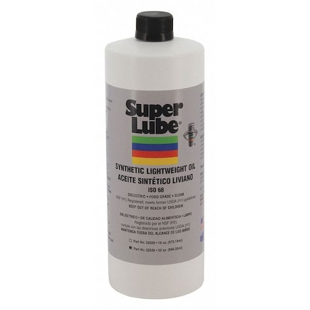 Super Lube 1 qt Bottle, Hydraulic Oil, 68 ISO Viscosity, 80W SAE 52030