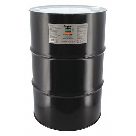 Super Lube 55 gal. Gear Oil Drum, 150 ISO Viscosity, 85W SAE, Translucent Clear 54155
