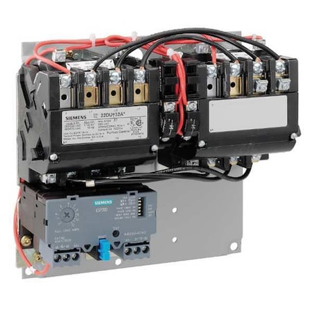 SIEMENS Reversing NEMA Magnetic Motor Starter, No Enclosure NEMA Rating, 120 to 240V AC, 3 Poles, 1NO 22CUD32AA