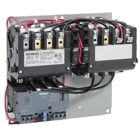 Siemens NEMA Magnetic Motor Starter, Reversing, 1NO, 120V-240V AC, 3 P, Screw 22CUC32AA
