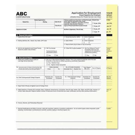Pm Company Paper, Carbonlss 2-Prt, White, PK2500 59104