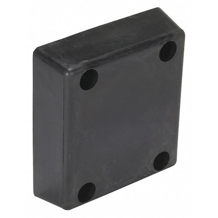 Vestil Molded, Rubber Bumper, 4 x 12 x 13 B-1213-4