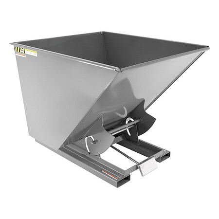 Vestil Self-Dump, MD, Hopper 2 cu. yd., 4K, Grey D-200-MD-GY-SG