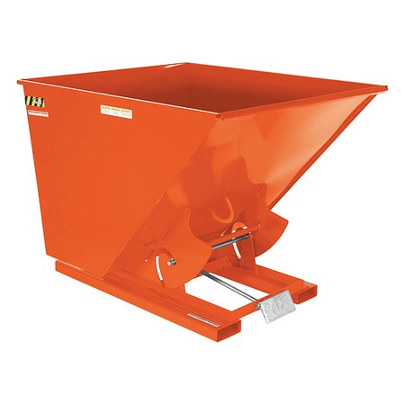 Vestil Self-Dump, MD, Hopper 2 cu. yd., 4K, Orange D-200-MD-ORG-C