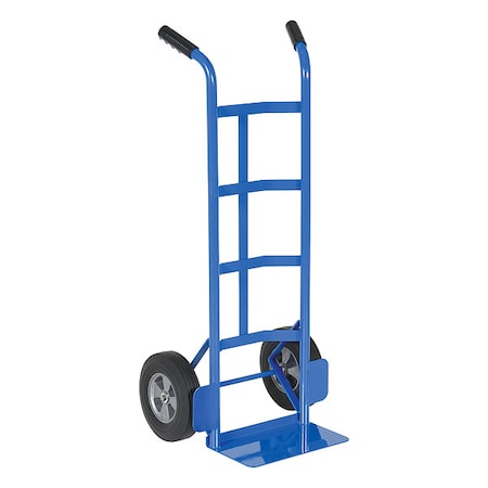 Vestil Blue Steel Dual Handle Hand Truck Hard Rubber Wheels 500 lb DHHT-500S-HR