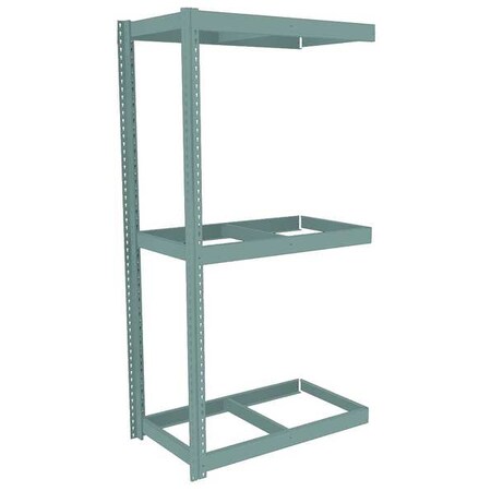 Tennsco Boltless Shelving, Add-On, 42x18, 3 Shelf ZLC7-4218A-3