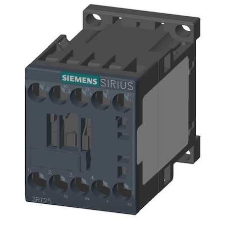 Siemens IEC Magnetic Contactor, No Auxiliary Contacts, 24V AC, 4 P, Non-Reversing, Screw 3RT25161AB00