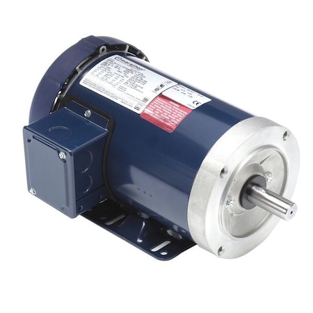 Leeson Three-Phase General Purpose Motor, 1 HP, 143TC Frame, 230/460V AC Voltage, 1765 rpm Nameplate RPM 143TTFR6032