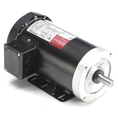 Leeson Three-Phase General Purpose Motor, 2 HP, 145TC Frame, 230/460V AC Voltage, 1760 rpm Nameplate RPM 145TTFR6040