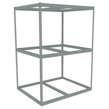 Tennsco Boltless Shelving Unit, 42-5/8"D x 60-5/8"W x 84"H, 3 Shelves, Steel ZLE7-6042S-3