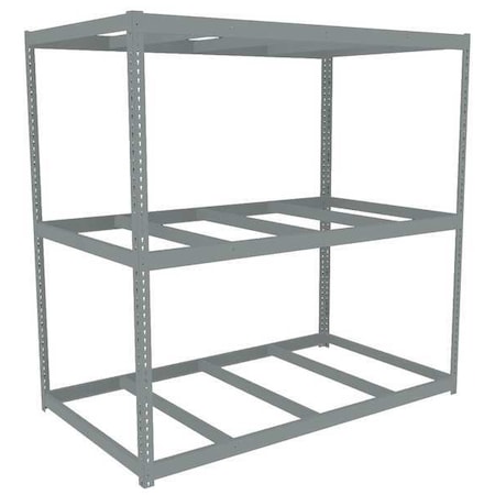 Tennsco Boltless Shelving Unit, 48-5/8"D x 84-5/8"W x 84"H, 3 Shelves, Steel ZLC7-8448S-3