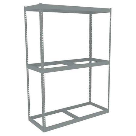 Tennsco Boltless Shelving Unit, 18-5/8"D x 72-5/8"W x 84"H, 3 Shelves, Steel ZLE7-7218S-3