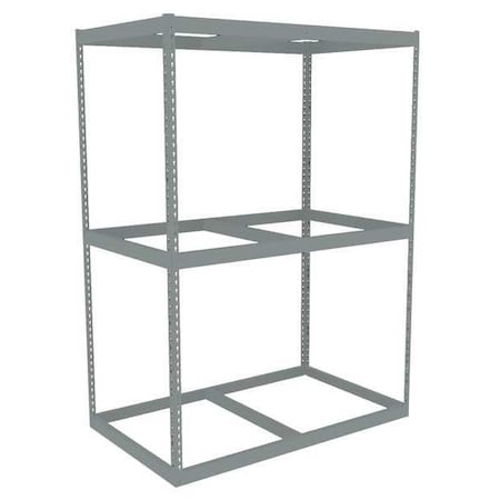 Tennsco Boltless Shelving Unit, 36-5/8"D x 60-5/8"W x 84"H, 3 Shelves, Steel ZLE7-6036S-3