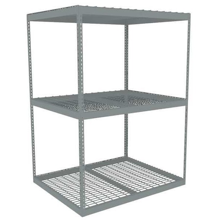 Tennsco Boltless Shelving, 48x84x60in, Strtr ZLE7-6048S-3W