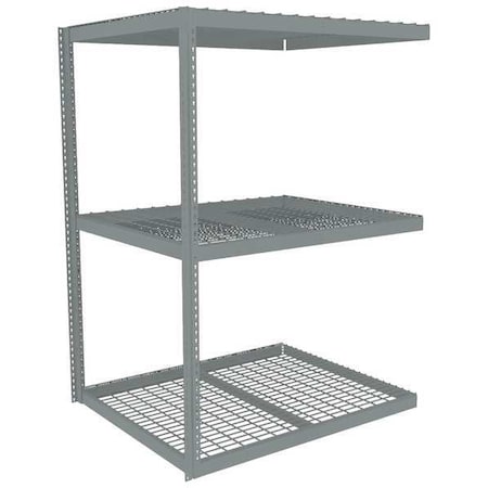 Tennsco Boltless Shelving, Add-On, 60x48, Wire ZLE7-6048A-3W