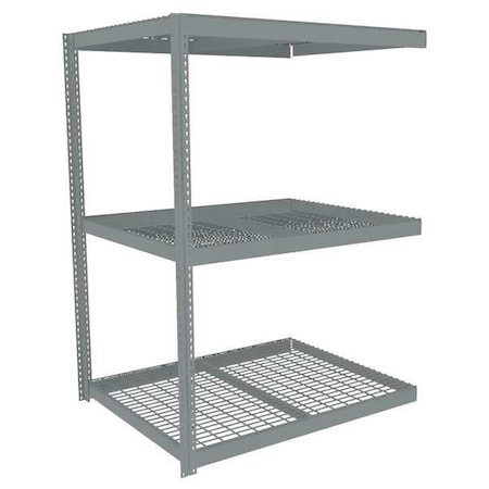 Tennsco Boltless Shelving, Add-On, 84x42, Wire ZLC7-8442A-3W