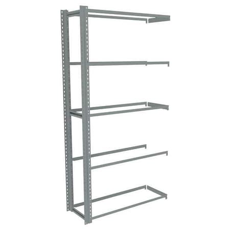 Tennsco Boltless Shelving, 18"D x 42"W x 84"H, 5 Shelves, Carbon Steel ZA7-4218A-5