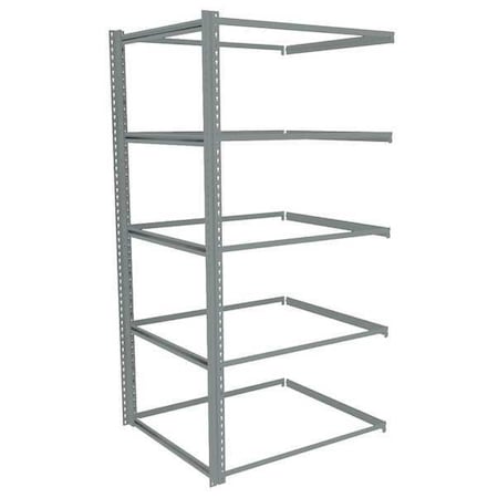Tennsco Boltless Shelving, 36"D x 36"W x 84"H, 5 Shelves, Carbon Steel ZA7-3636A-5
