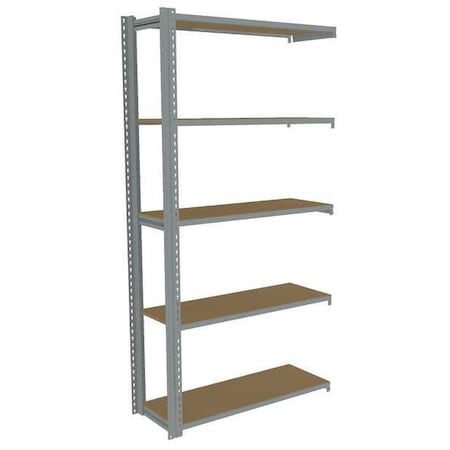 Tennsco Boltless Shelving, 36x18, Particleboard ZAH7-3618A-5D