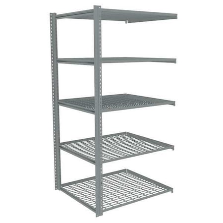 Tennsco Boltless Shelving, 36x84x48in, AdOn ZAH7-4836A-5W