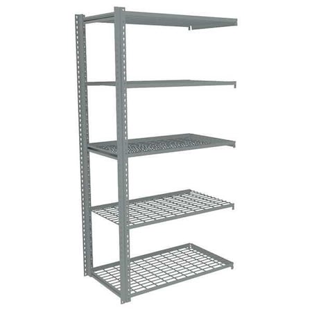 Tennsco Boltless Shelving, 24"D x 48"W x 84"H, 5 Shelves, Carbon Steel ZA7-4824A-5W