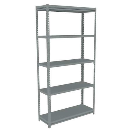 TENNSCO Boltless Shelving Unit, 15-5/8"D x 48-5/8"W x 84"H, 5 Shelves, Steel ZM7-4815S-5D