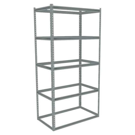 Tennsco Boltless Shelving Unit, 24-5/8"D x 42-5/8"W x 84"H, 5 Shelves, Steel ZB7-4224S-5