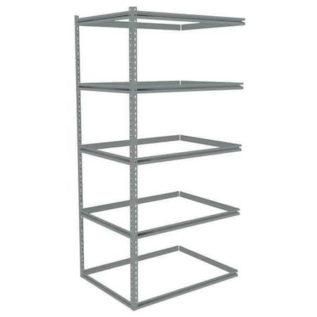 Tennsco Boltless Shelving, Add-On, 42x30, 5 Shelf ZB7-4230A-5