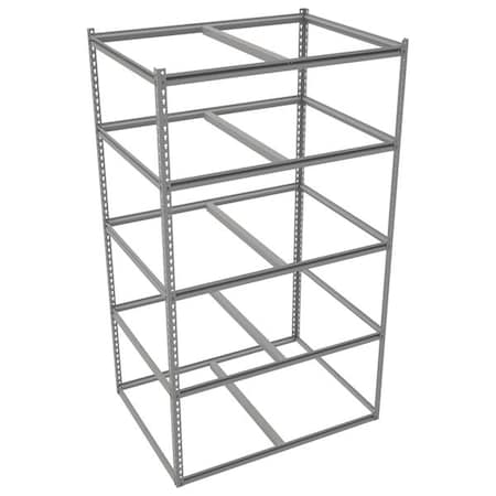 Tennsco Boltless Shelving Unit, 36-5/8"D x 48-5/8"W x 84"H, 5 Shelves, Steel ZB7-4836S-5