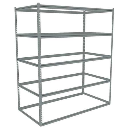 Tennsco Boltless Shelving Unit, 18-5/8"D x 72-5/8"W x 84"H, 5 Shelves, Steel ZB7-7218S-5