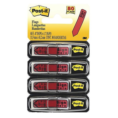 Post-It Flag, Arrow, Red, PK80 684RDSH