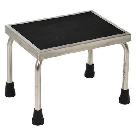 Vestil Stainless Steel Foot Stool, 1 Steps, 11 Overall Height, Stainless Steel, Silver FT-SS-1