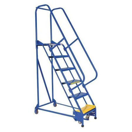 VESTIL 90 H Steel PW Ladder, Perforated, 6 Step, 6 Steps LAD-PW-18-6-P